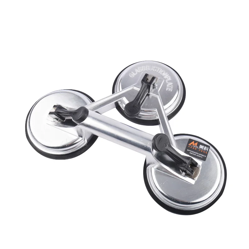 Подъемная пластина с тремя присосками сверхмощный алюминиевый Съемник плитки