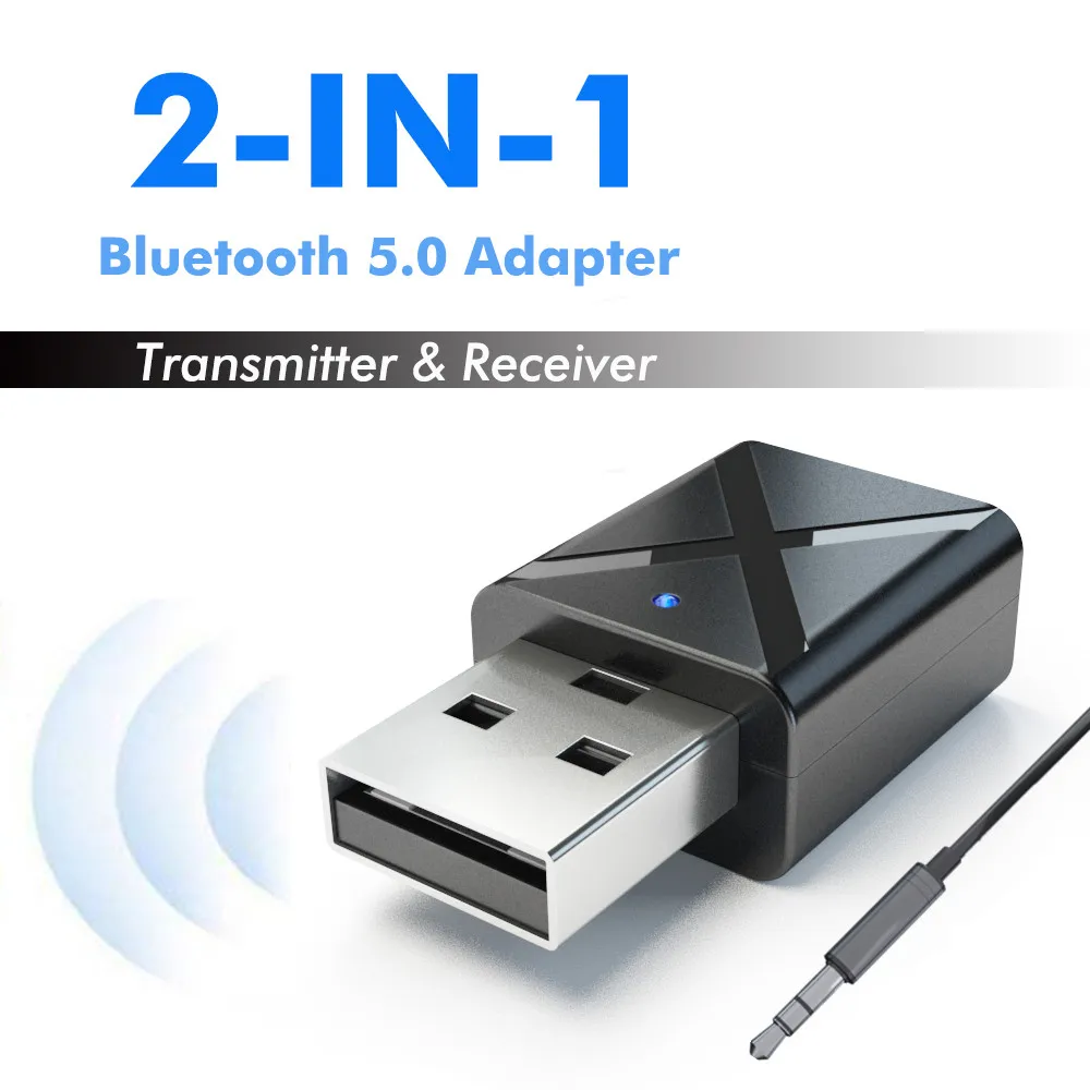 Bluetooth V5.0 приемник передатчики Автомобильный USB беспроводной аудио музыкальный стерео адаптер ключ для ТВ ПК bluetooth-динамика наушников