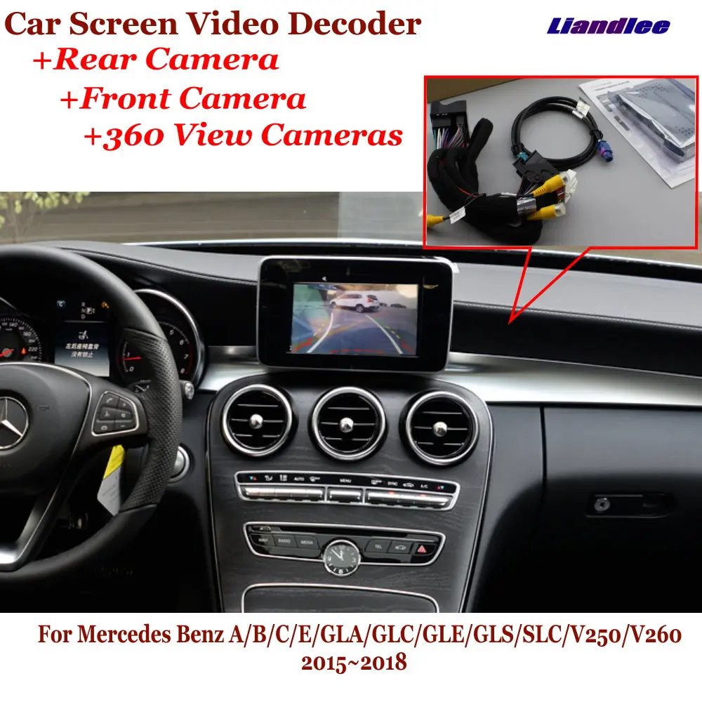 

For Mercedes Benz A/B/C/E/GLA/GLC/GLE/GLS/SLC/V250/V260 2015-2018 Rear Front DVR 360 Camera Car HD Video Decoder Canbus Box
