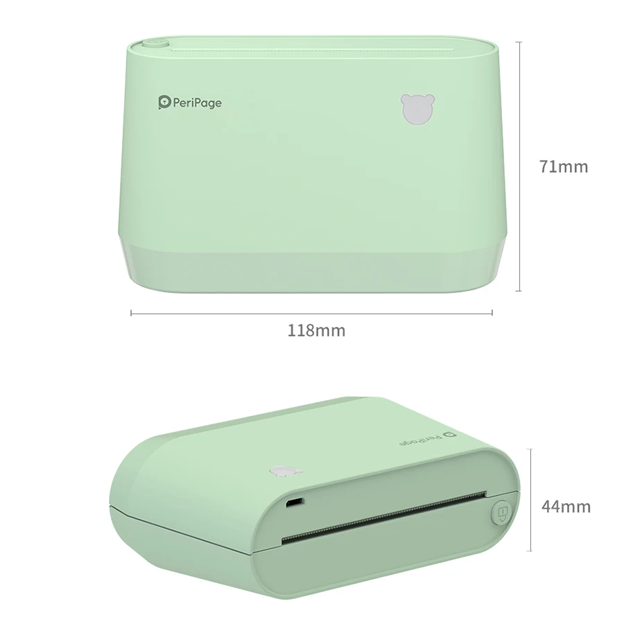 

Portable A9 Pro Mini Thermal Printer Pocket Photo Thermal Printer Label Notes 304dpi Printer for Android iOS PC Printing Phone