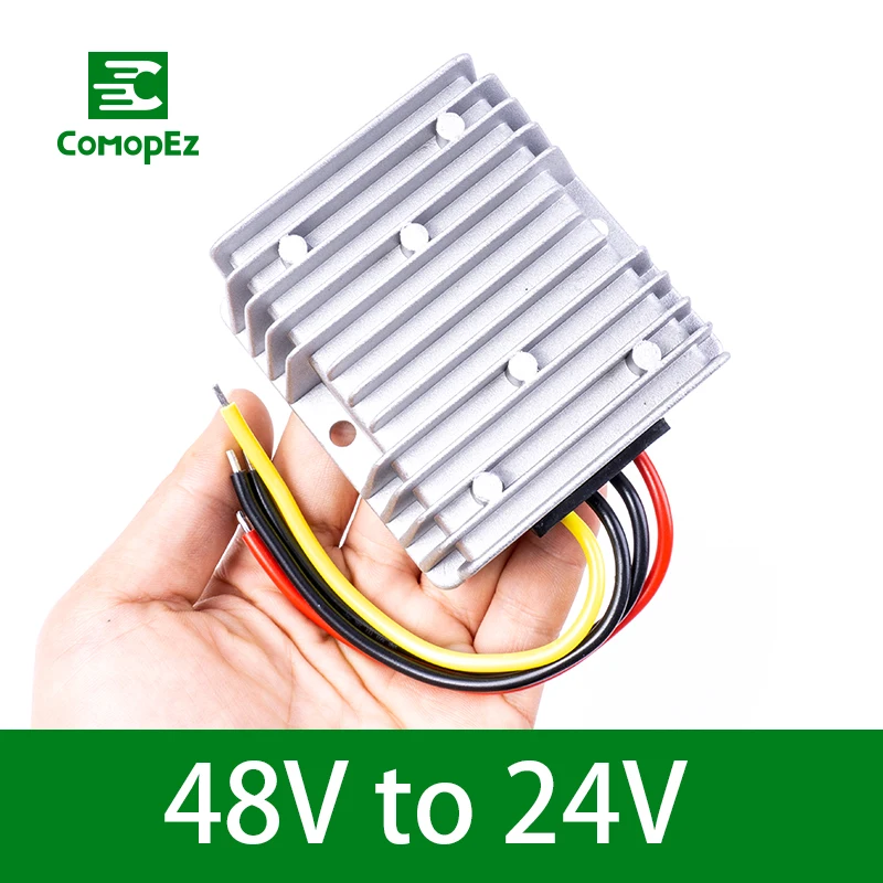Напряжение редукционный конвертер DC/DC 48V 24V 5A10A15A20A22A Водонепроницаемый Питание