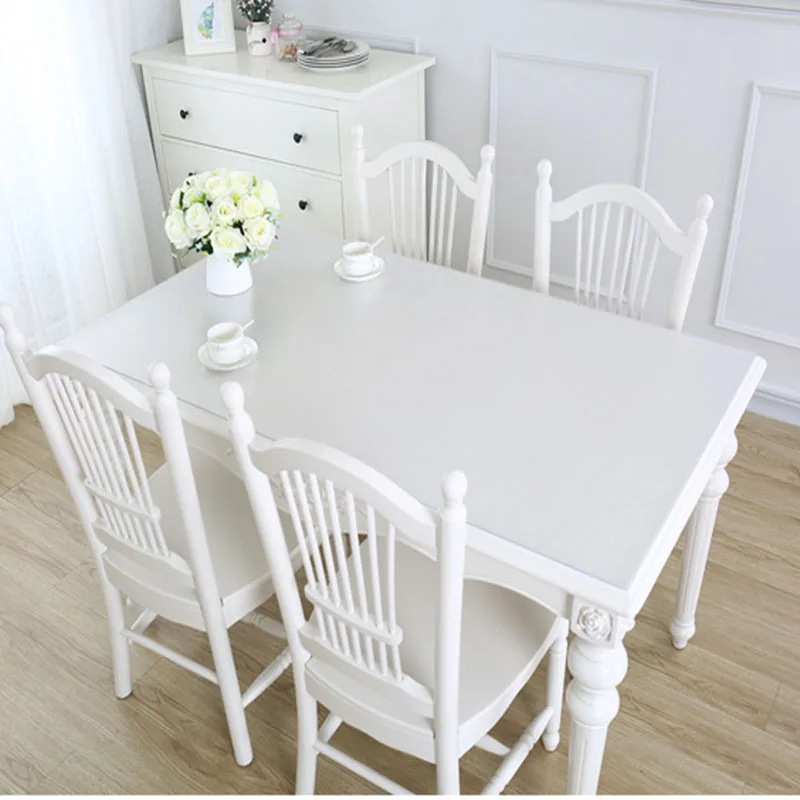 Прозрачная Водонепроницаемая скатерть ПВХ мягкое стекло журнальный столик