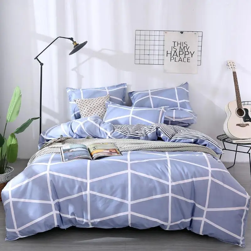 Высокое качество Фламинго печать 3/4 предмета в комплекте зимнее постельное