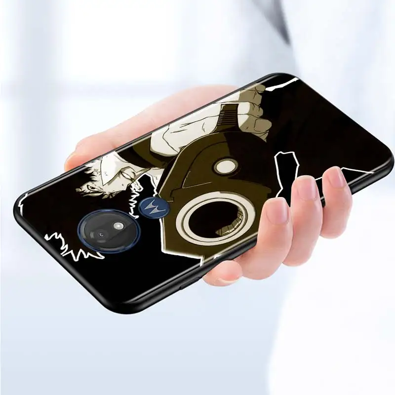 

Cowboy Bebop for Motorola G9 G8 G E7 E6 One Play Marco Hyper Fusion Stylus Power Edge Plus Black Phone Case