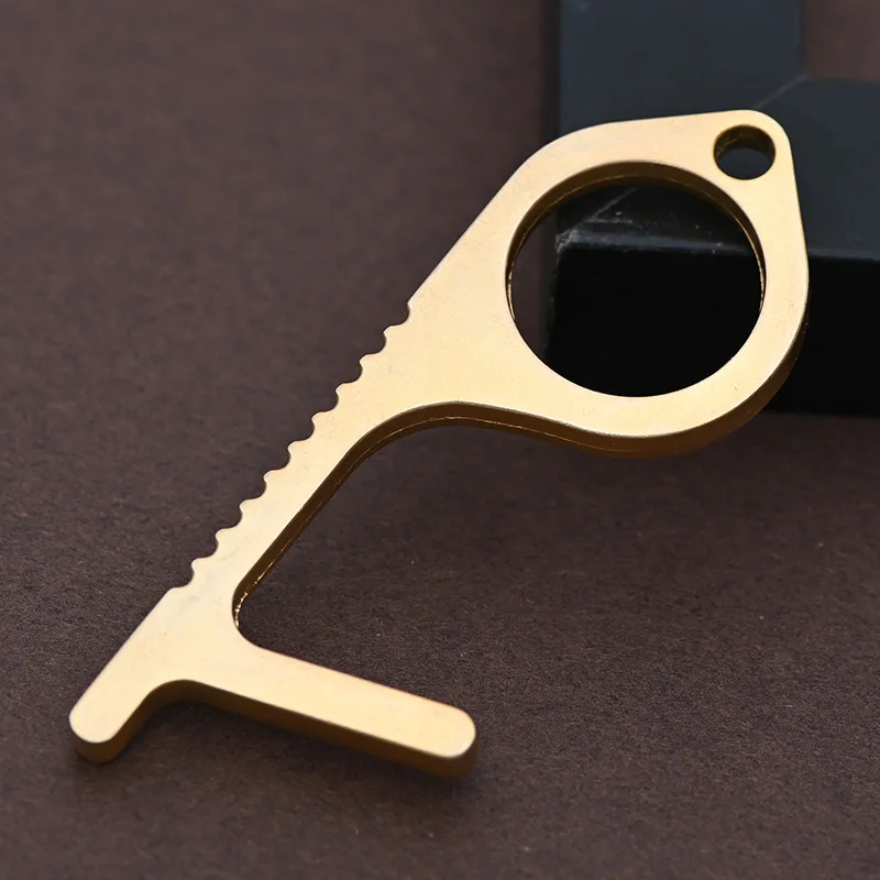 Гигиенический ручной Антибактериальный металлический Открыватель для двери EDC