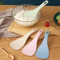 wheat straw rice spoon home rice paddle kitchen spatula non stick rices serving spoons cooking utensil kitchen tools