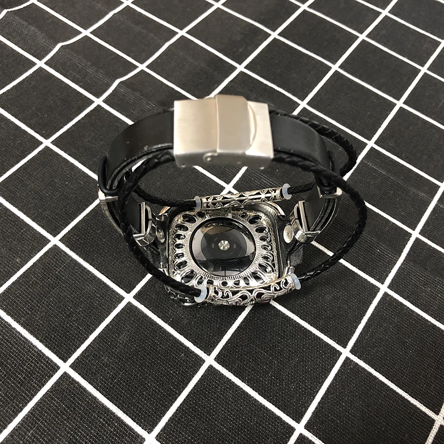 Leather loop strap for apple watch band 44mm 40mm apple watch band 4/5/6 42mm 38mm iwatch 3/2 replacement high quality bracelet