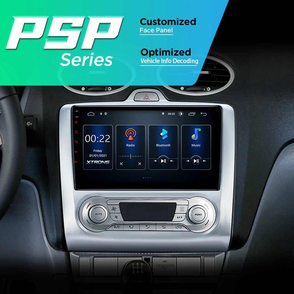 Автомобильный стереопроигрыватель XTRONS 9 дюймов Android 10 0 для FORD Focus 2 II 2007- 2011