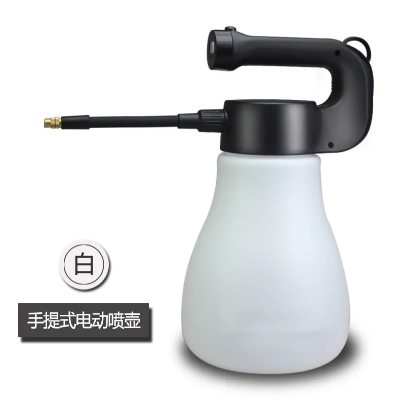 White portable-3L Бытовой электрический 3L спрей бутылка Садоводство портативный ирригационный завод инструменты большой емкости ручной Электрический распылитель - Цвет: White portable-3L