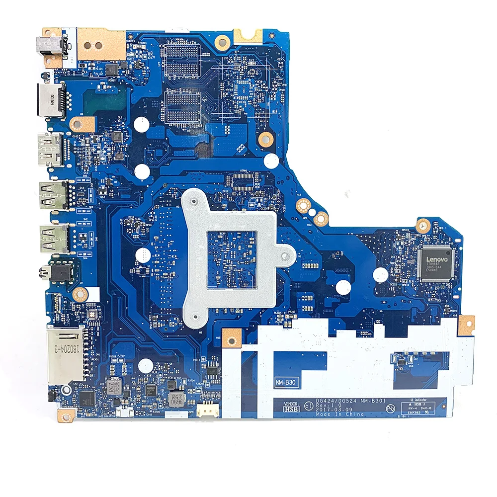 NM-B301 материнская плата для ноутбука Lenovo 320-15IAP DG424 DG524 процессор N3350 DDR3 100%