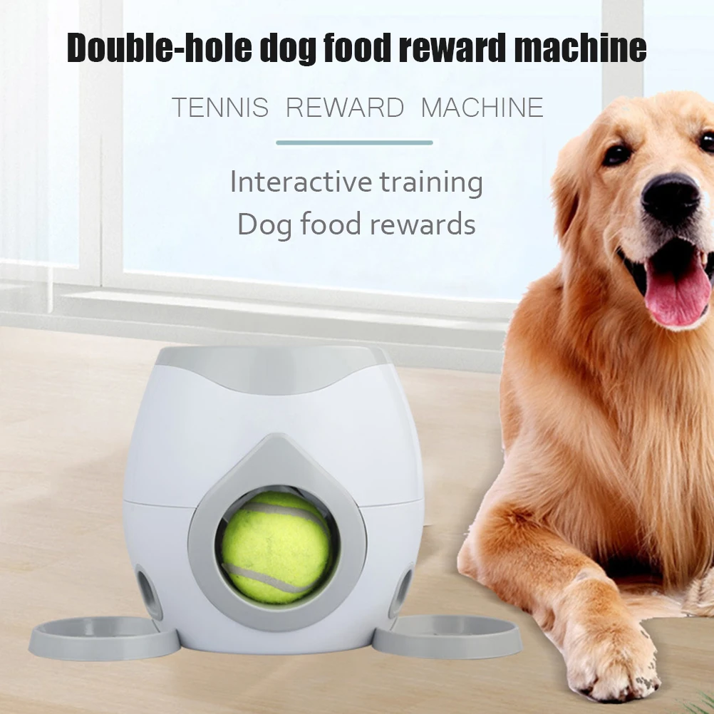 

Automatic Pet Feeder Fetch Tennis Ball Dog Training Toy Launcher Puzzle Interactive Throwing Ball Machine Small Medium Larg Dogs