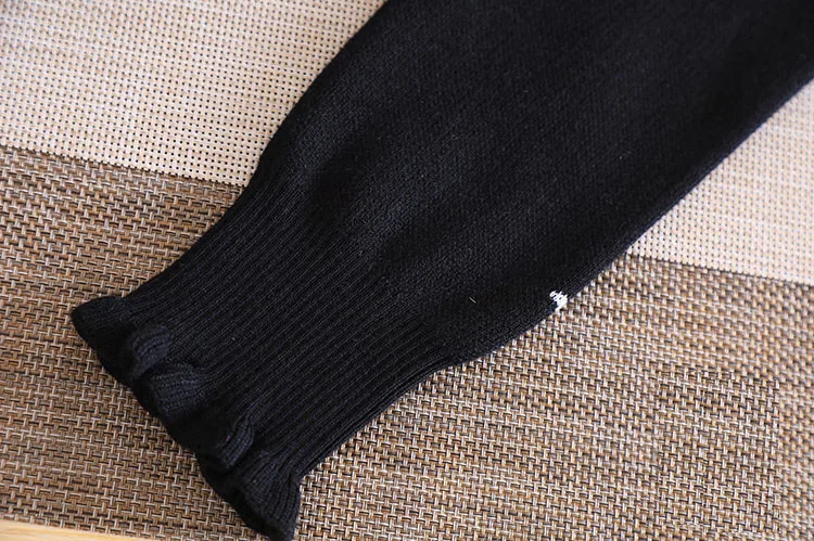 Осенний Женский трикотажный комплект из двух предметов шерсть жаккард свитер