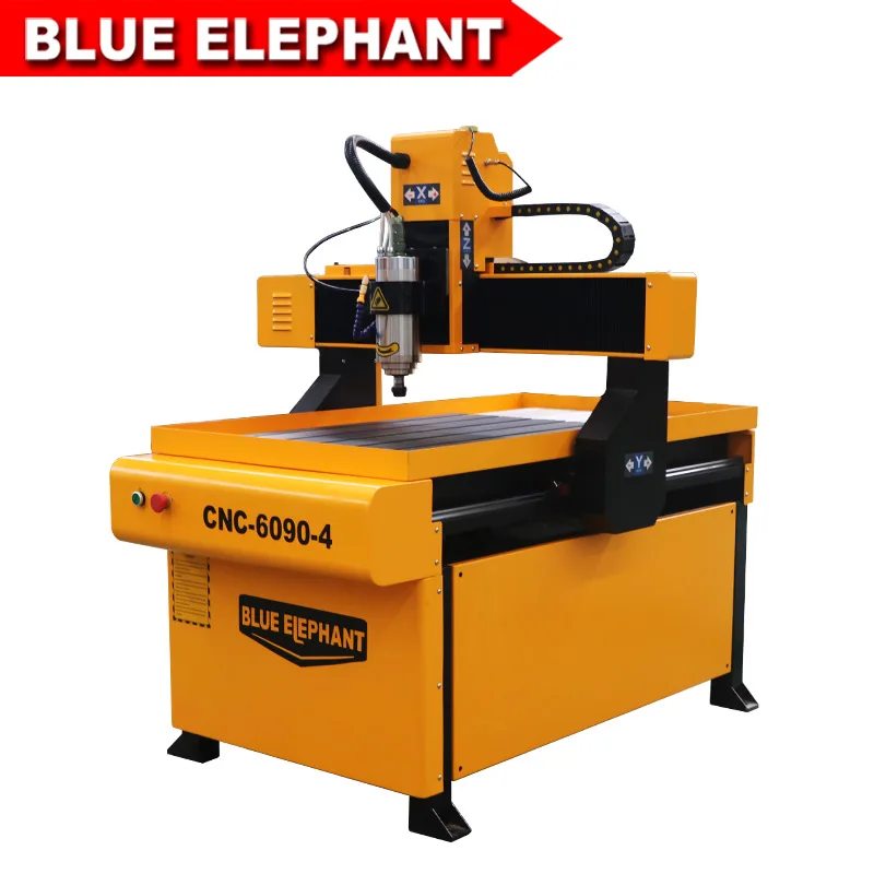 Blue Elephant 6090 4 axis CNC machine excellent quality mini advertising wood carving with low prices | Инструменты