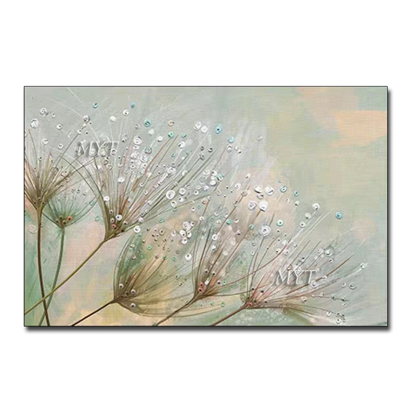 

2020 Time-limited Limited Quadros De Parede Para Sala Painting Hand-painted Living Room Dandelion On Canvas Without A Frame