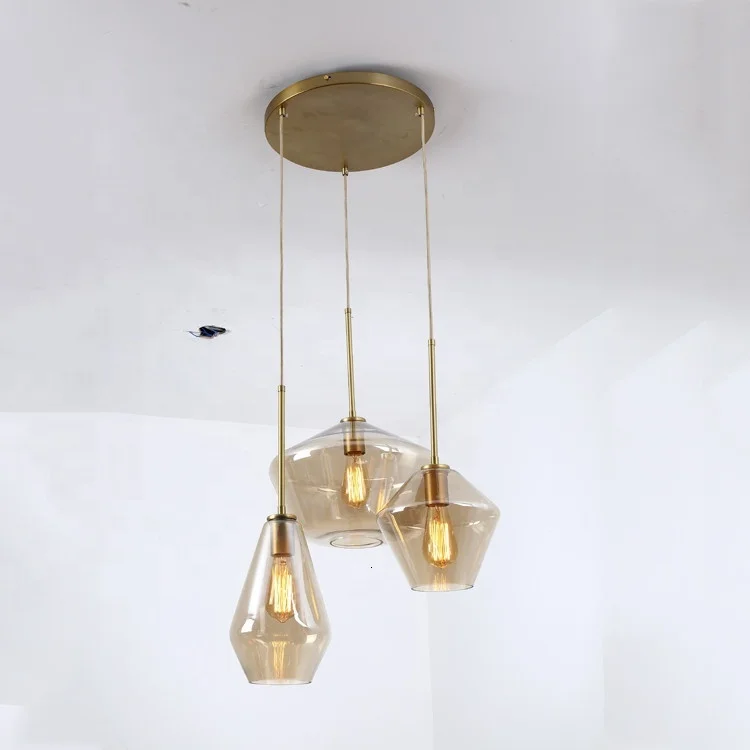 3 украшения дома Современные руки стекло Подвесная лампа подвесные светильники