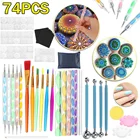 74 шт.компл. DIY Мандала нажмите с силой так, набор инструментов для рисования камни в горошек комплект Rock Stone ручка для рисования в горошек арт инструмент-шаблон для косметики