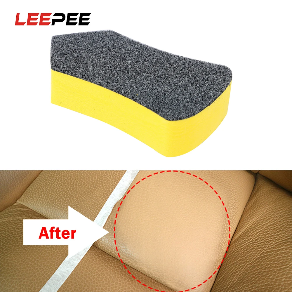 

LEEPEE Car Nano Cleaning Brush For Car Leather Seat Auto Care Detailing Tool Felt Washing Tool Polishing Interior Cleaning Brush