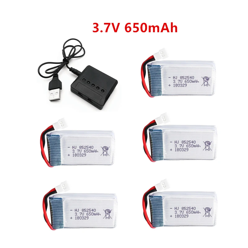 3 7 v 650mah li-po батарея + зарядное устройство для Syma X5c X5c-1 X5 H5c RC quadratrotor запасные части
