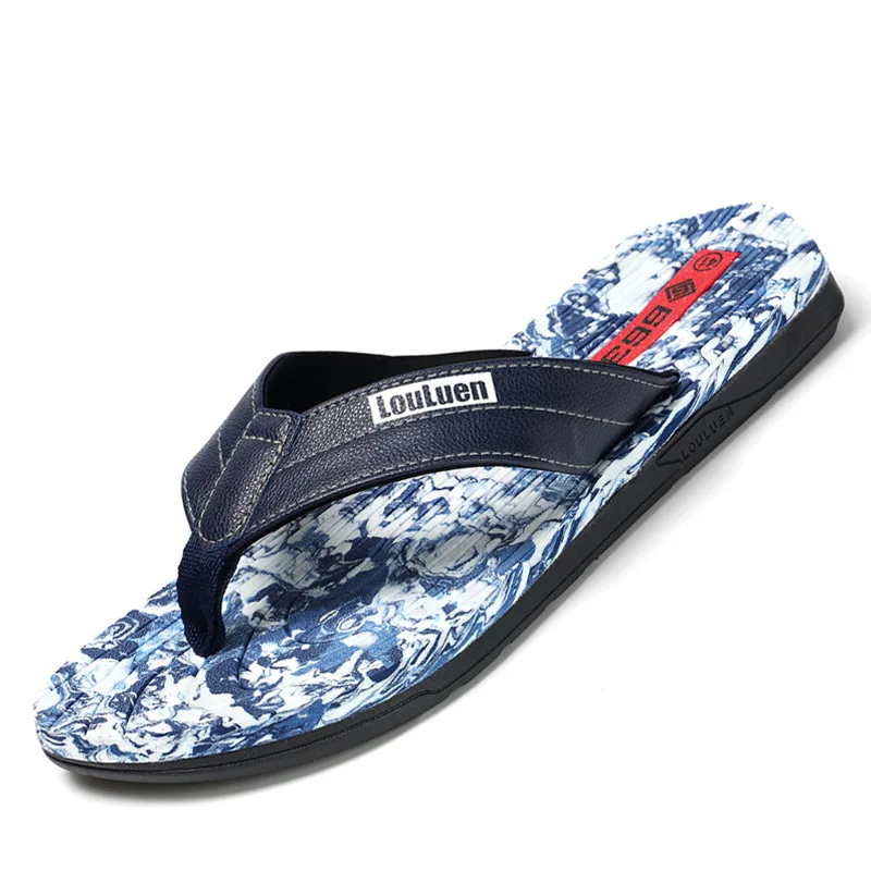 Zapatillas hombre; Новинка года; Вьетнамки; мужские уличные повседневные красивые тапочки; высококачественные мужские банные тапочки на плоской подошве в полоску
