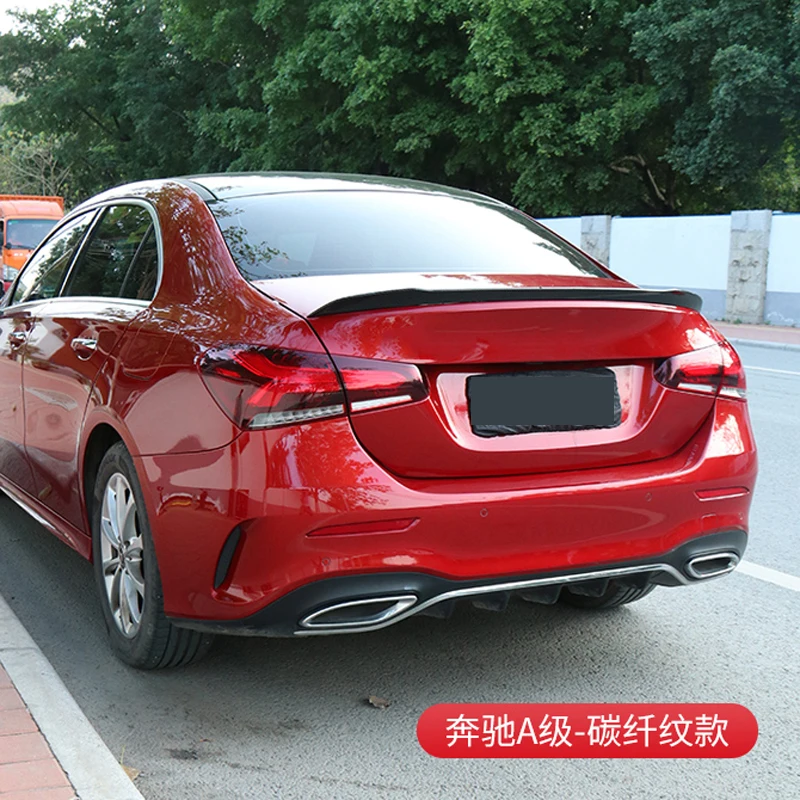 

2019 2020 для нового Mercedes-Benz V177 W177 A Class A200L A200 A180 высокое качество ABS задний багажник губа спойлер украшение крыла