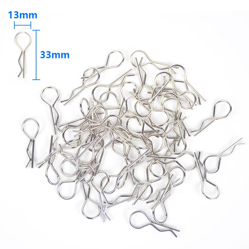 100PCS RC Car Parts 1/10 Cars Shell Body Clips Pins Housing Latch R Buckles Fixed For 1:10 Crawler Monster Buggy Drift | Игрушки и хобби
