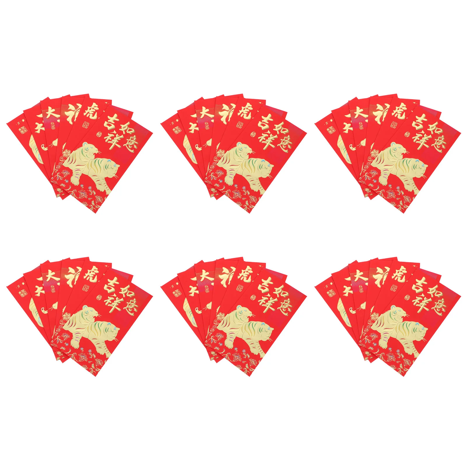 

36pcs Creative Red Packets Chinese New Year Red Pockets Paper Red Envelopes