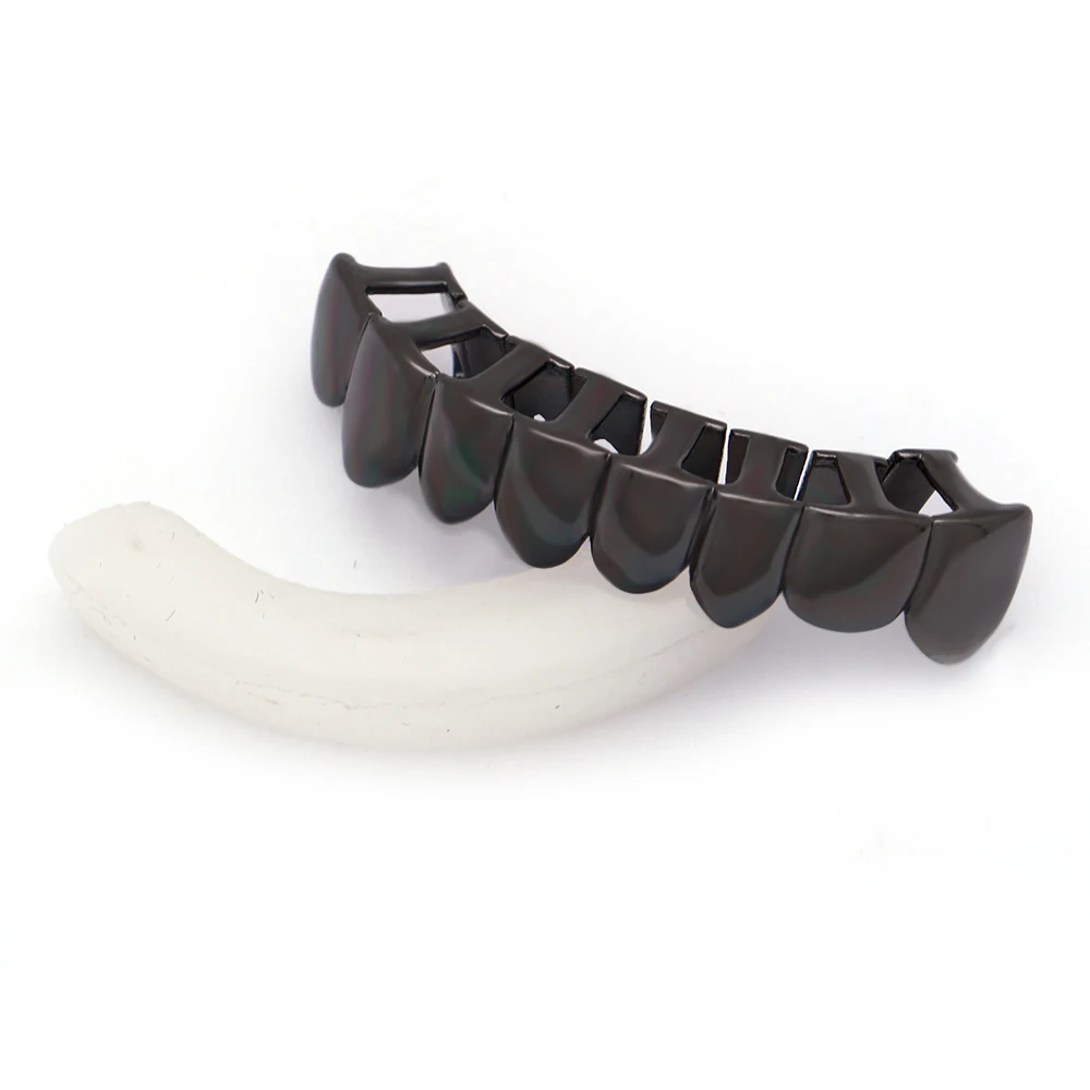 

Hip Hop Irregular Grills Set For Unisex Gold Silver Color Bottom Teeth Caps For Party Tooth Grills Body Halloween Jewelry Gifts