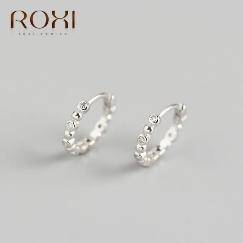 Женские серьги-гвоздики из серебра 100% пробы с цирконом | Украшения и аксессуары