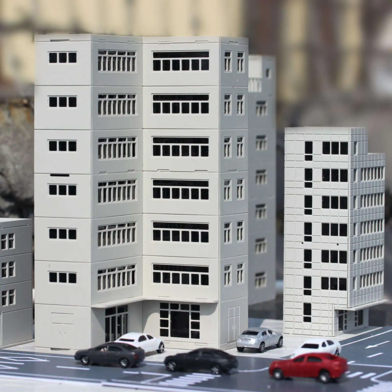 1:150 масштаб 1:87 HO /N железнодорожная дорога Современная сцена офисное здание