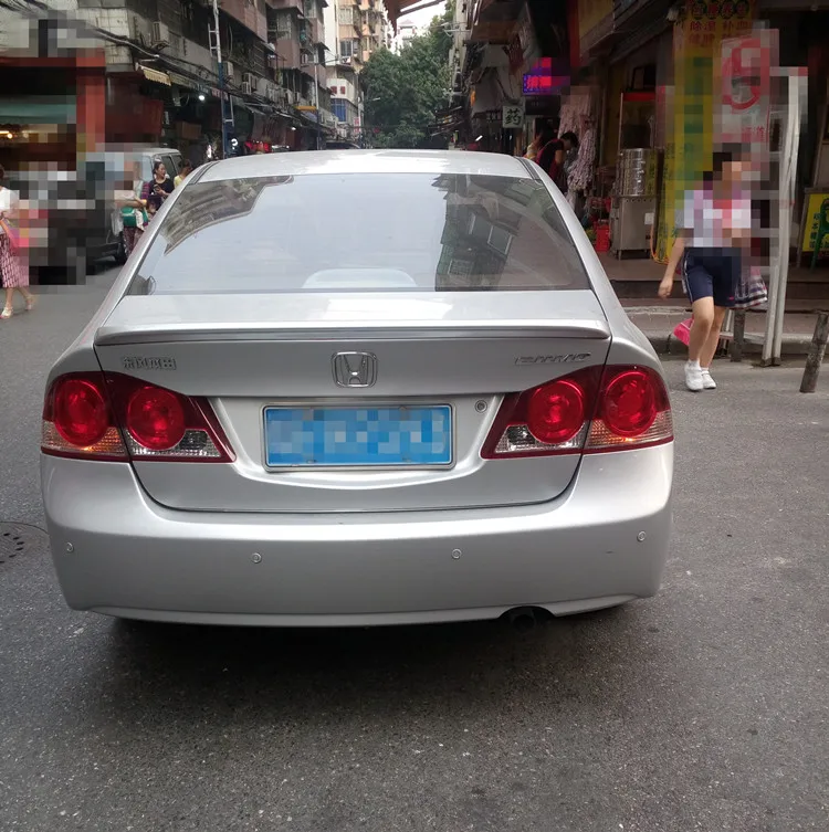 Для Honda Civic спойлер 2006 2011 Высокое качество абс материал заднее крыло автомобиля