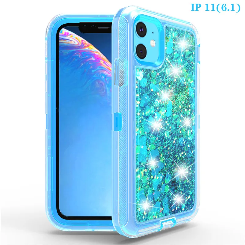 Чехол с сыпучим песком для iPhone X XS Max XR 6 6S 7 8 Plus защитный чехол блестками и