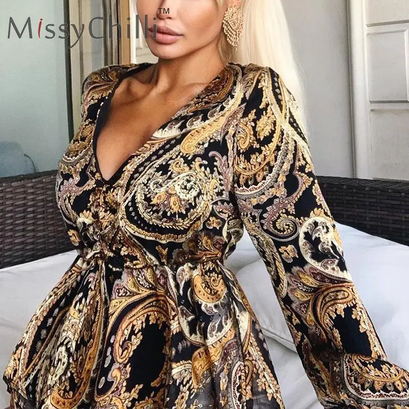 MissyChilli сексуальный принт Пейсли огурцы рисунок с завышенной талией блузка