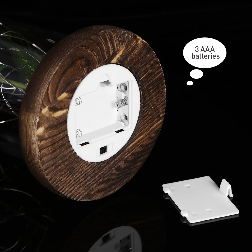 

Red Silk Rose and Led Light in a Glass Dome on A Wooden Base for Wedding Birthday Party Club Decoration (Single Rose)