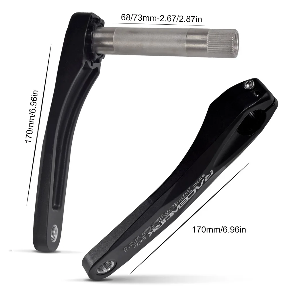 

Single Speed Crankset 32/34/36/38T 170mm Crank Arm 68-73mm Bottom Bracket For MTB Mountain Road Bike Parts Cycling Accessories