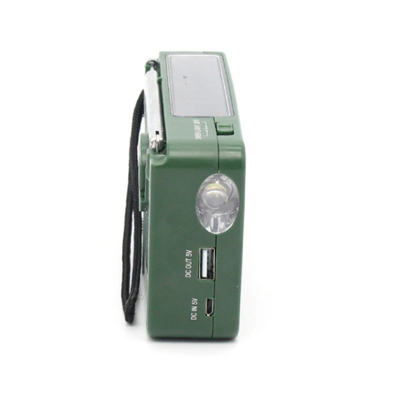 Портативный AM FM Динамо радиоприемник аварийный ручной на солнечной батарее со