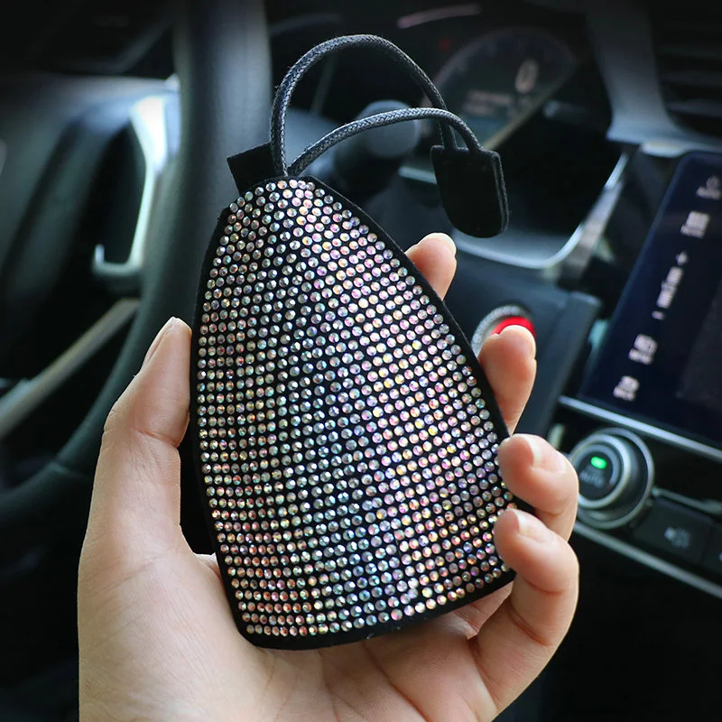 Креативный бриллиантовый Стразы чехол для автомобильных ключей Bling Crystal Key