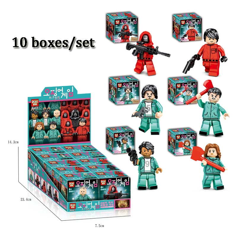 

10 коробок/набор, детская игра-кальмар