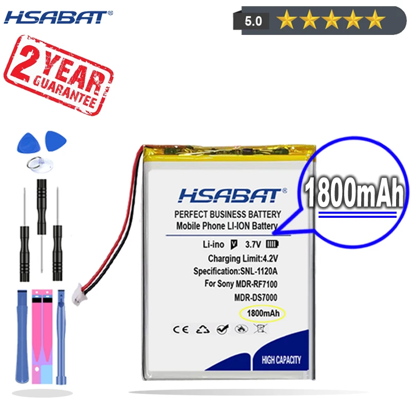 Новое поступление [HSABAT] сменная батарея 1800 мАч для Sony MDR-RF7100 MDR-DS7000 MDR-DS7500 - купить по