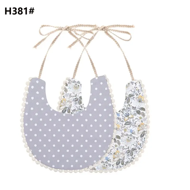 

Newborn Toddler Cotton Baby Bibs Girls Lace Saliva Towel Tassels Bib Feeding Burp Cloths