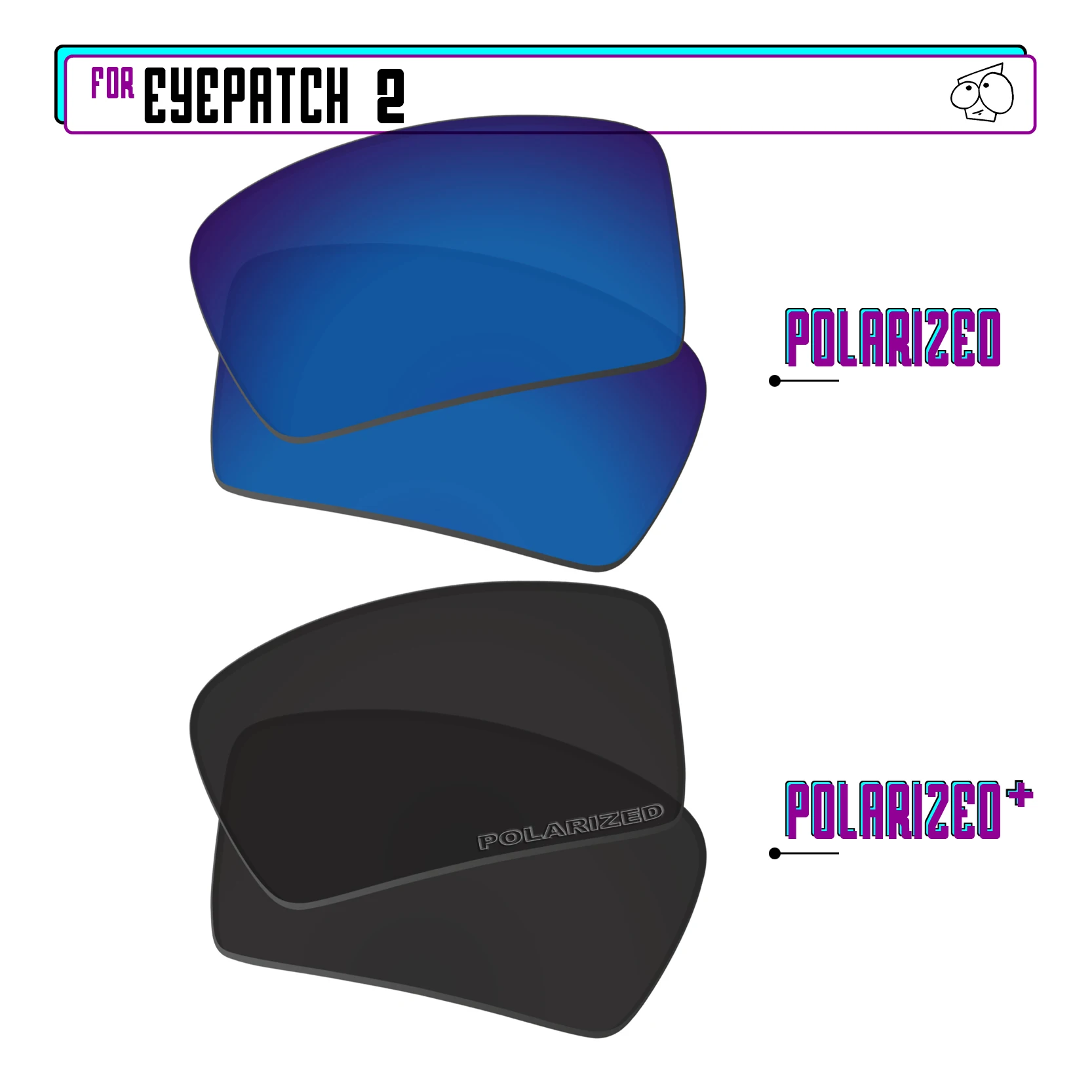 

Замена поляризованных сменных линз для солнцезащитных очков Oakley Eyepatch 2-BlackPPlus-Sapphire irep
