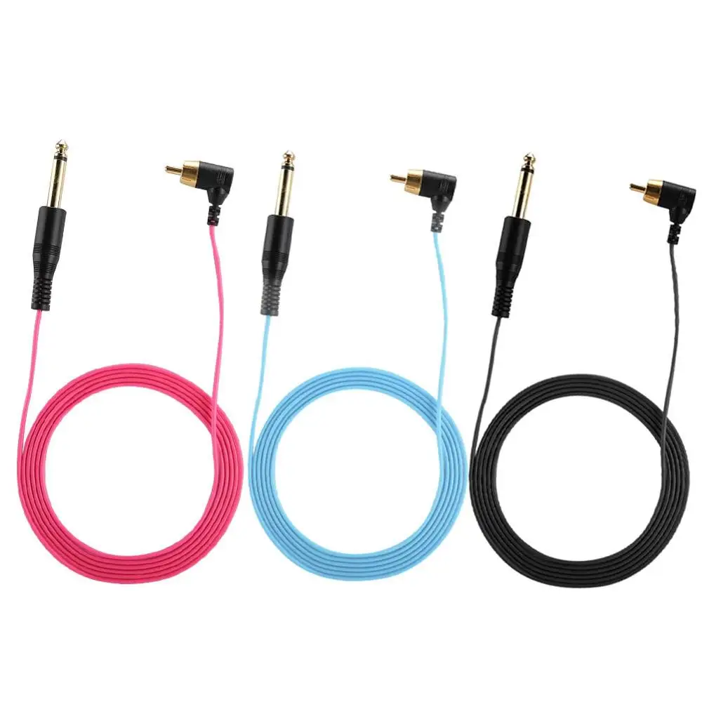 

Tattoo Clip Line Silicone Hook Line For Straight RCA Interface Elbow Connection Line Insert Tattoo Power Supply Thin Line Supply