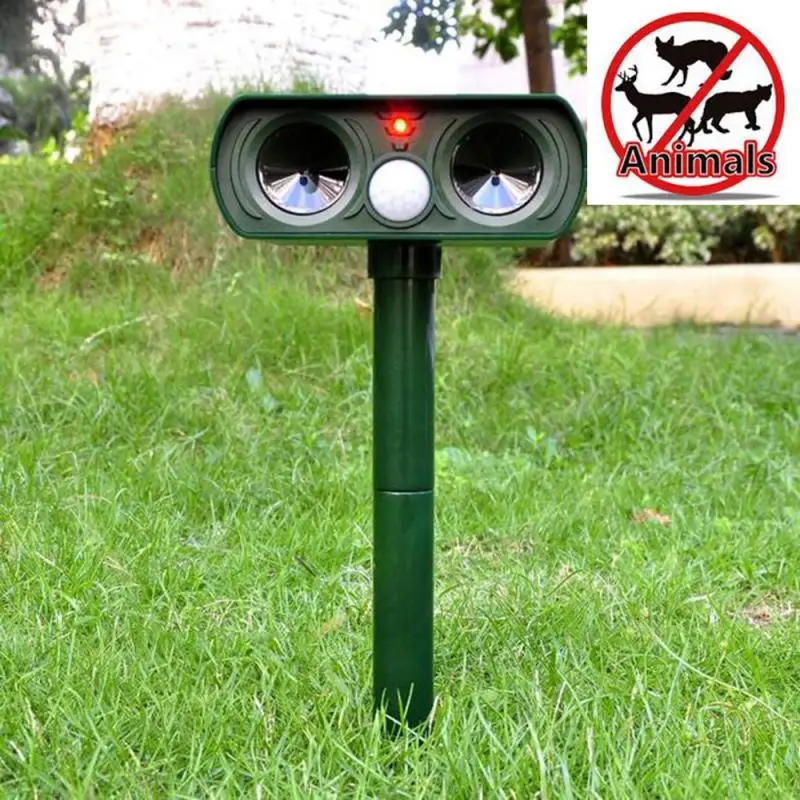 

Outdoor Solar Power Ultrasonic Animal Repellent Deterrent Dog/Cat/Bird/Motion Repeller Foxes Repeller Repellent Garden Tools