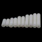 Белые Нейлоновые шлицевые винты, пластиковые плоские безголовые шлицевые болты M6 M8 M10 M12