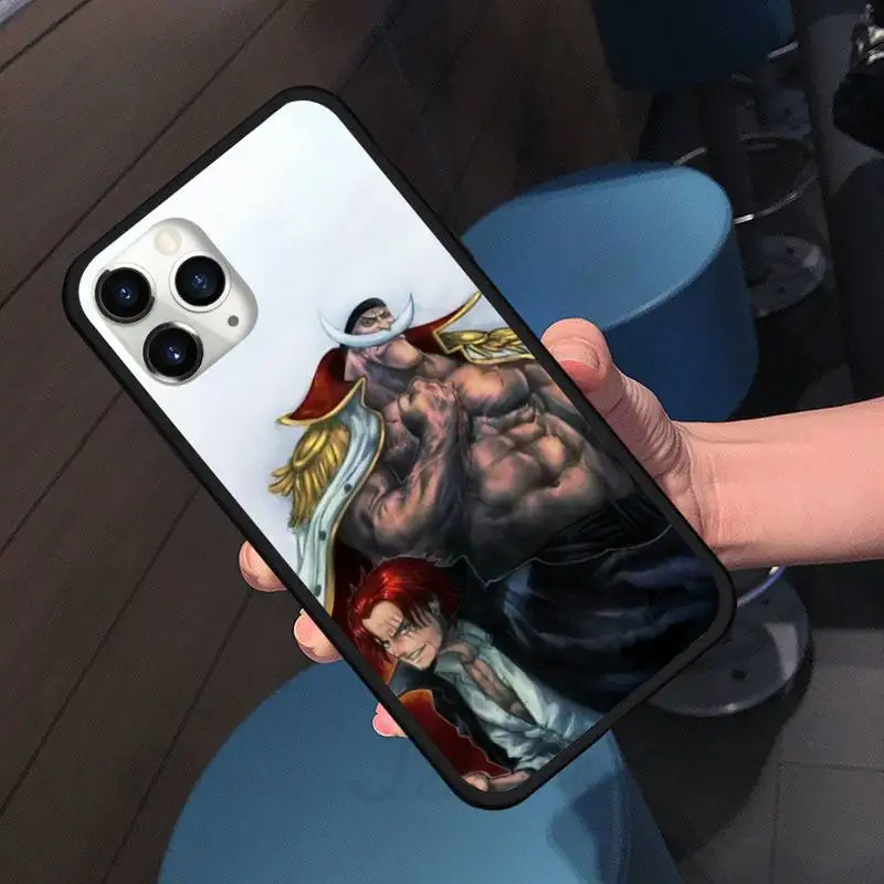 

One Piece Shanks Phone Case for iPhone 11 12 pro XS MAX 8 7 6 6S Plus X 5S SE 2020 XR Soft silicone