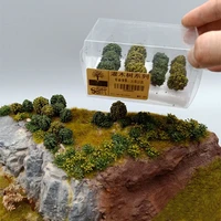 12pcsset simulation bush tree scene model for 135148172187 scale sand table tree miniatures landscape decor