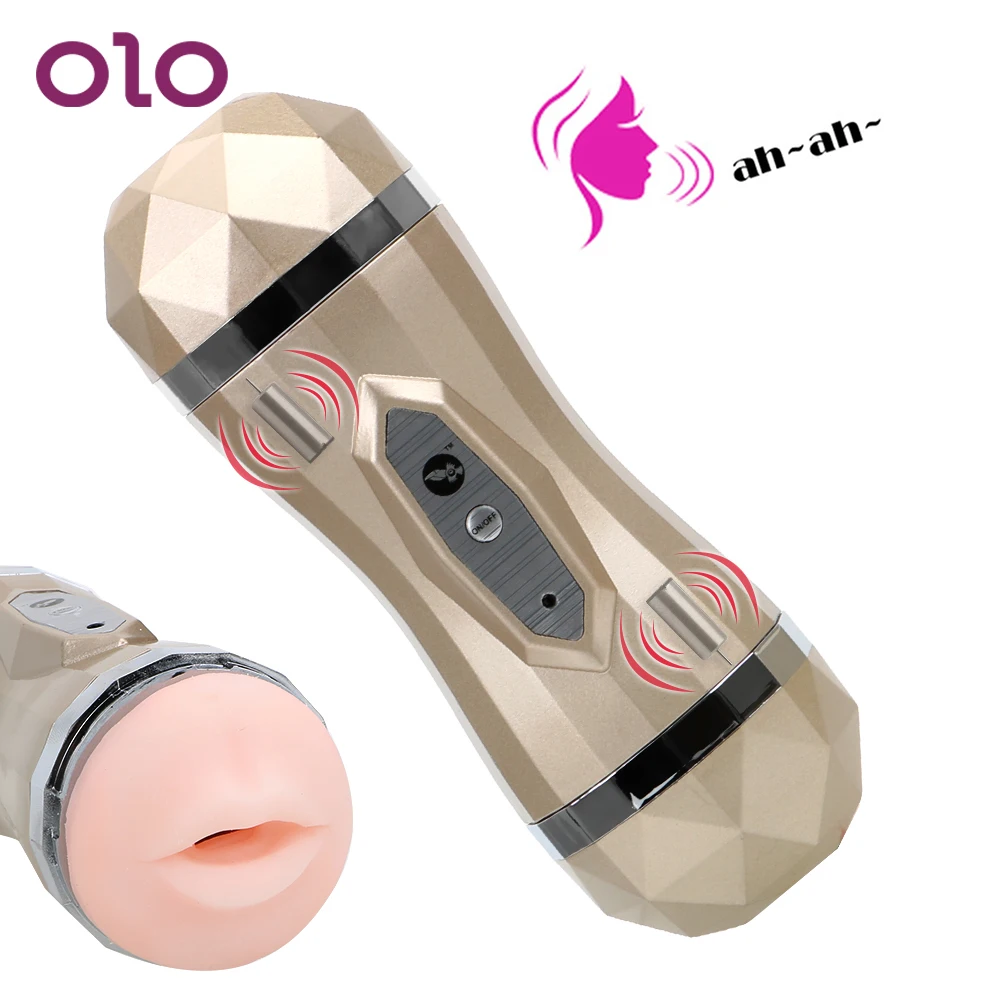 OLO настоящая Вагина для мужчин мужской мастурбатор вибратор голосовое