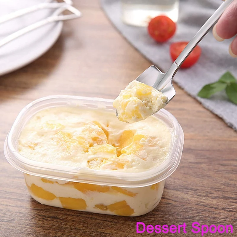 8 шт. лопата для снега в форме ложка и вилка Кофе сахара мини мороженое ложки вилки