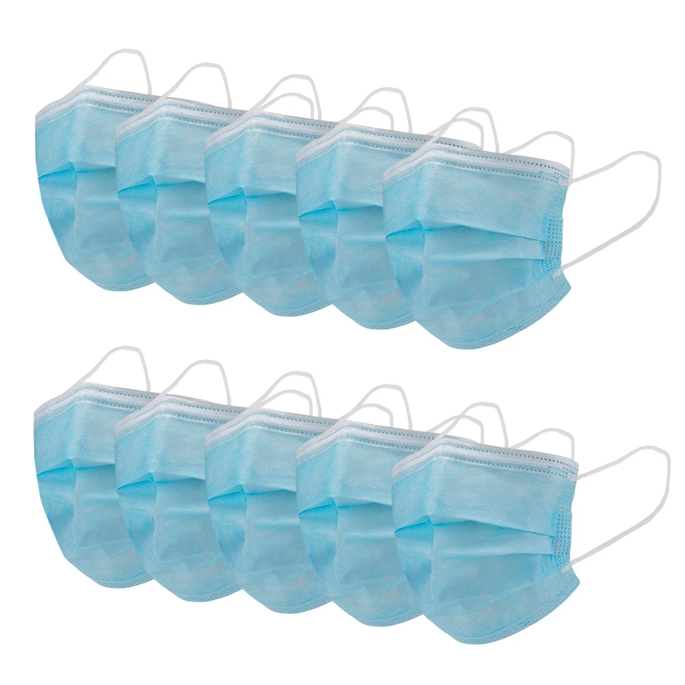 50 шт. одноразовая маска для лица Антивирусная 3-слойный фильтр предотвращения