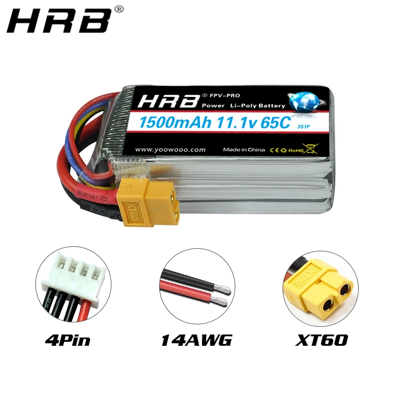 hrb 74 v 1500mah 111 v литий полимерная батар