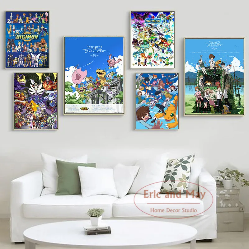 

Japan Anime Digimon Adventure Tri Comic Movie Poster And Print Canvas Painting Art Wall Pictures Aesthetic Room Decor Obrazy